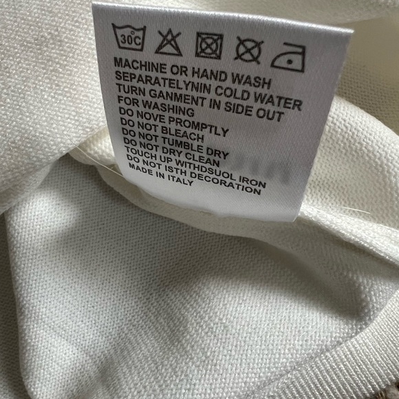 Miu Miu White Short Sleeve Tee - Picture 5 of 8